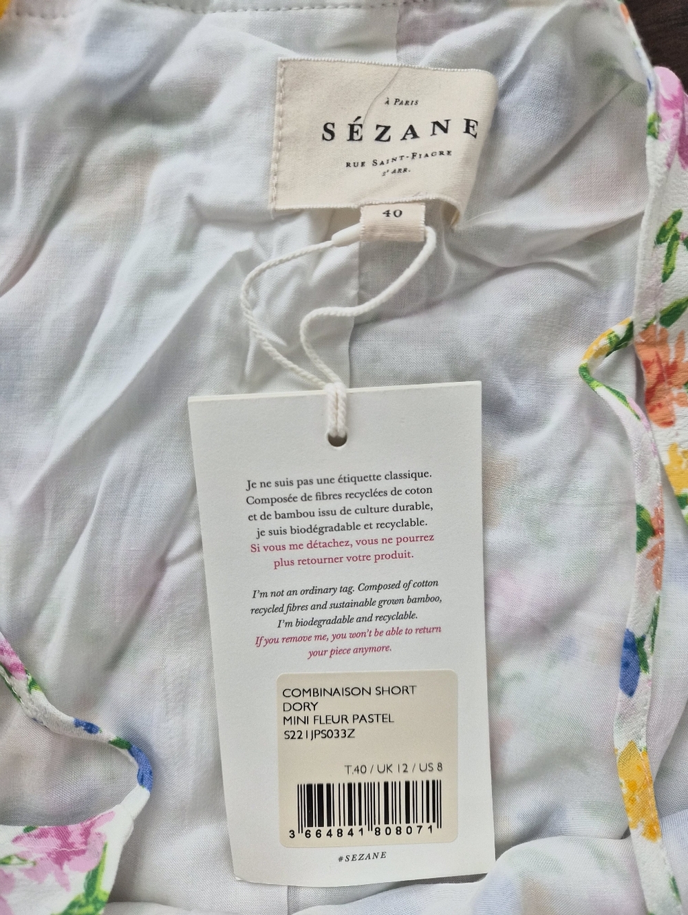 *NWT* Sezanne Dory Jumpsuit/Romper Size 40/8 - Picture 4 of 10